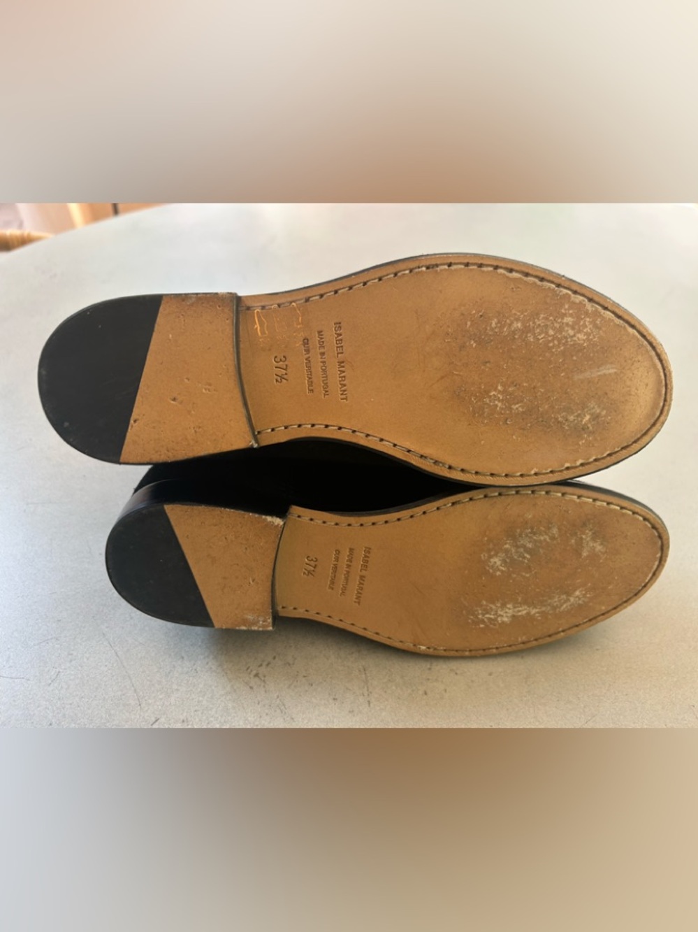 ISABEL MARANT Crisi Black Suede Pointed Toe Ankle Boots Size 37.5 Low Heel - Picture 7 of 7